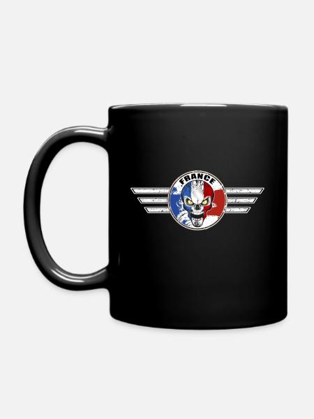 France Skull - Mug uni - noir
