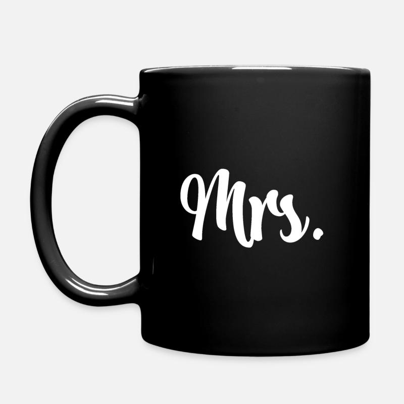 Mrs. Newlywed - Tasse einfarbig - Schwarz
