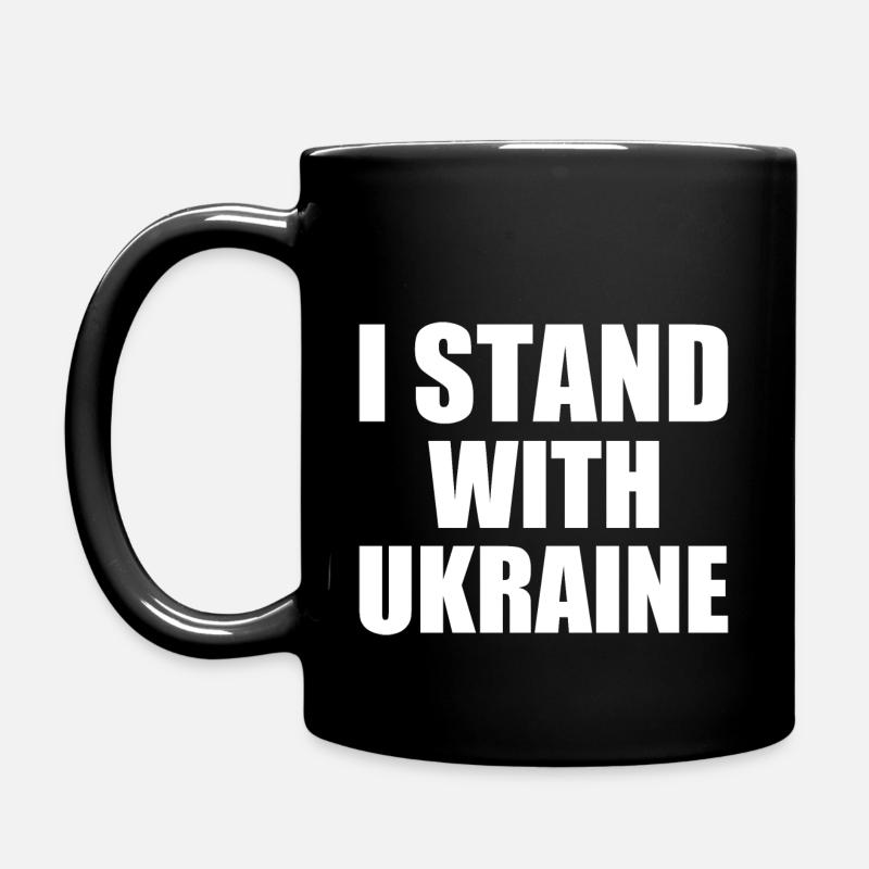 I stand with ukraine - Mug uni - noir