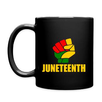 juneteenth - Tasse einfarbig - Schwarz - Links