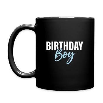 Anniversaire Garçon - Mug uni - noir - Gauche