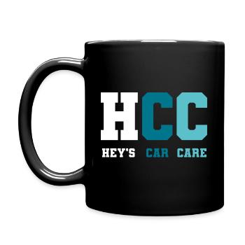 stylish loose and cool block letters - Full Colour Mug - black - Left