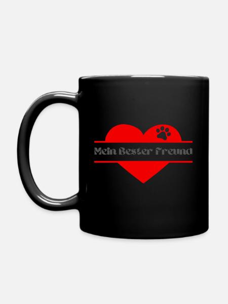 Mein Bester Freund - Tasse einfarbig - Schwarz