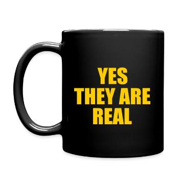 yes they are real - Mug uni - noir - Gauche