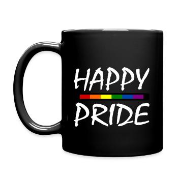Happy pride - Mug uni - noir - Gauche