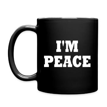 I'm peace - Mug uni - noir - Gauche