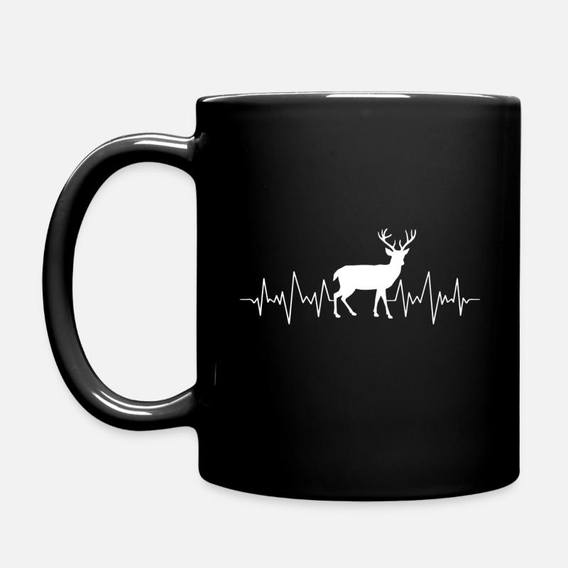 HEARTBEAT - WILD - WILDHÜTER - HIRSCH - CADEAU - Mug uni - noir