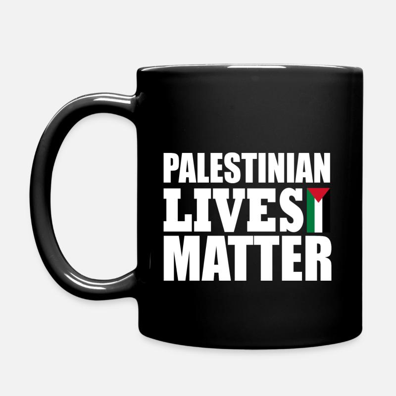palestinian lives matter - Full Colour Mug - black