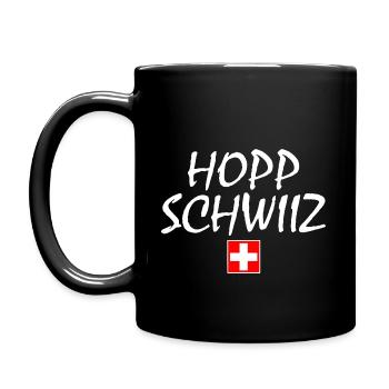 Hopp schwiiz - Mug uni - noir - Gauche
