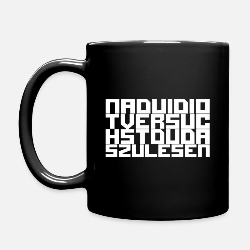 Idiot - Tasse einfarbig - Schwarz