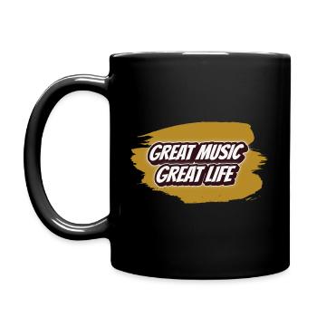 Grande musique Grande vie - Mug uni - noir - Gauche