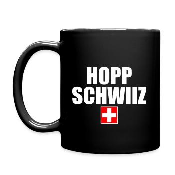 Hopp schwiiz - Mug uni - noir - Gauche