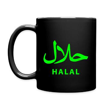 Halal حلال - Tasse einfarbig - Schwarz - Links