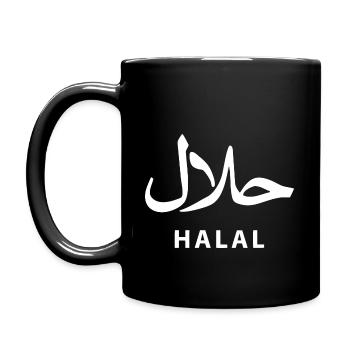 Halal - Tasse einfarbig - Schwarz - Links