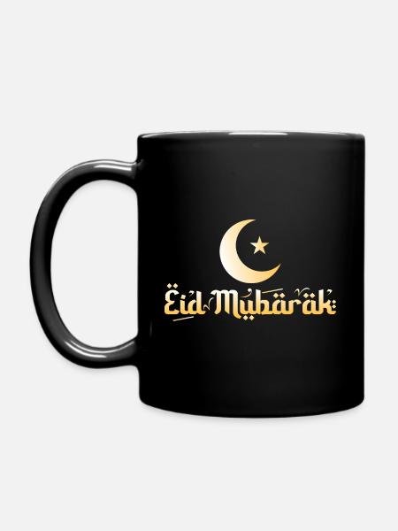 Eid Mubarak - Tasse einfarbig - Schwarz