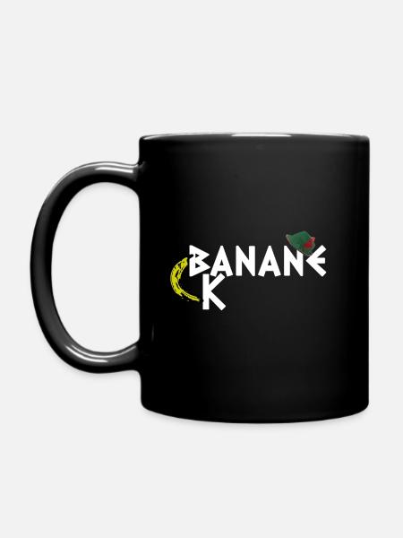 Lettrage drôle de banane tyrolienne - Mug uni - noir