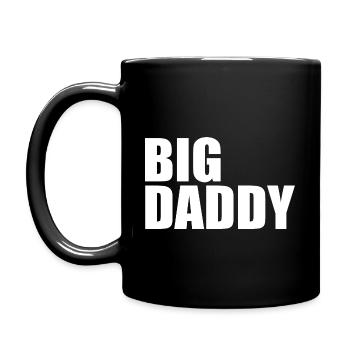 Big daddy - Tasse einfarbig - Schwarz - Links