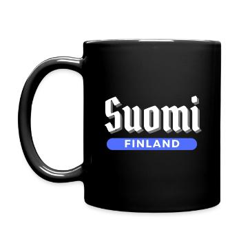 Finnland Finnland Zeichen - Tasse einfarbig - Schwarz - Links