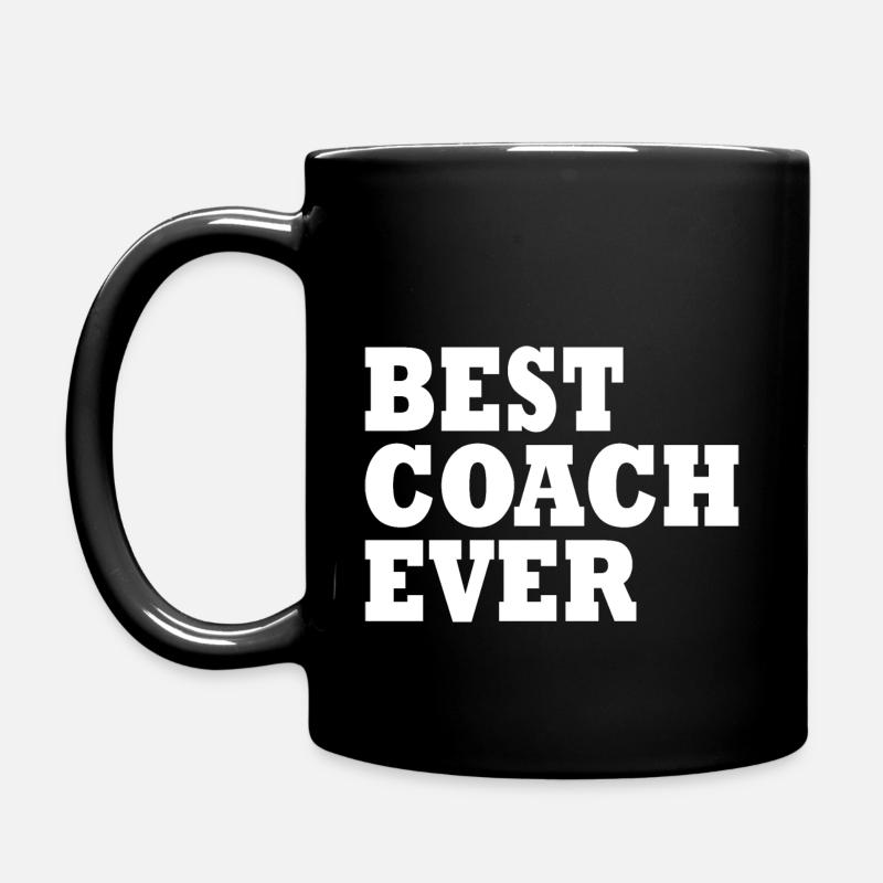 Best coach ever - Tasse einfarbig - Schwarz