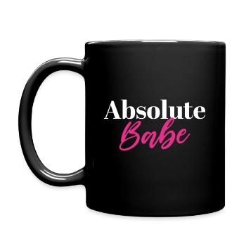 Absolute Babe - Full Colour Mug - black - Left