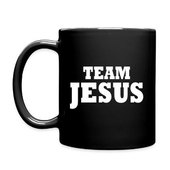Team jesus - Tasse einfarbig - Schwarz - Links