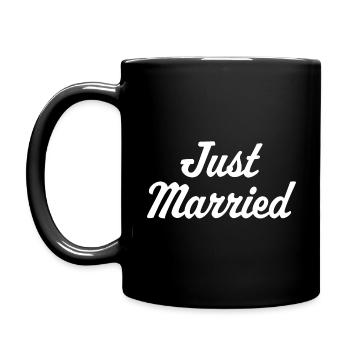 Juste marié - Mug uni - noir - Gauche