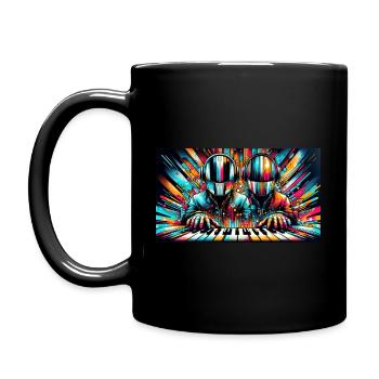Jouer de la cornemuse d’art punk - Mug uni - noir - Gauche