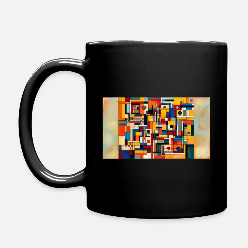 Unleashing the Dimensional Cosmos: Exploring - Full Colour Mug - black