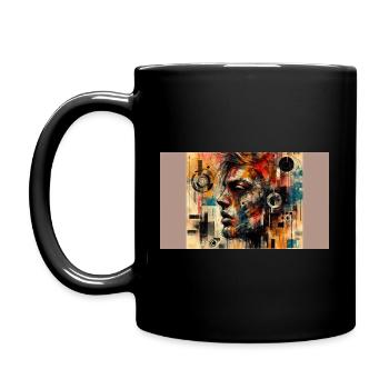 Chaos Unleashed: A Burst of Colorful Meltdown - Full Colour Mug - black - Left