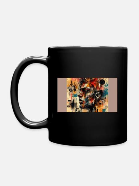 Chaos Unleashed: A Burst of Colorful Meltdown - Full Colour Mug - black