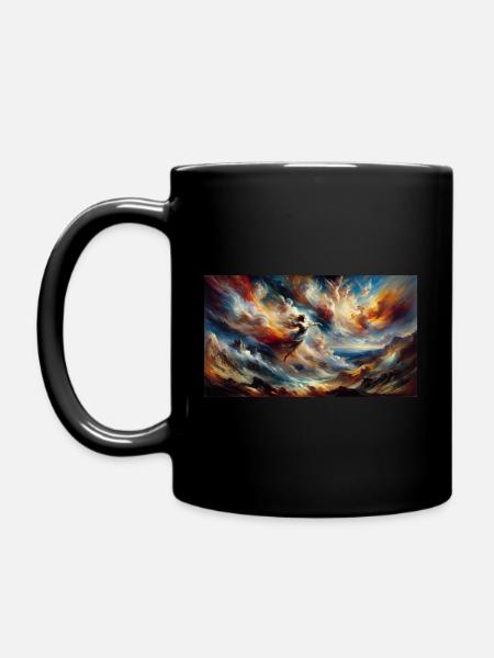 Explosions de couleurs et d'émotions : une ode dramatique - Mug uni - noir