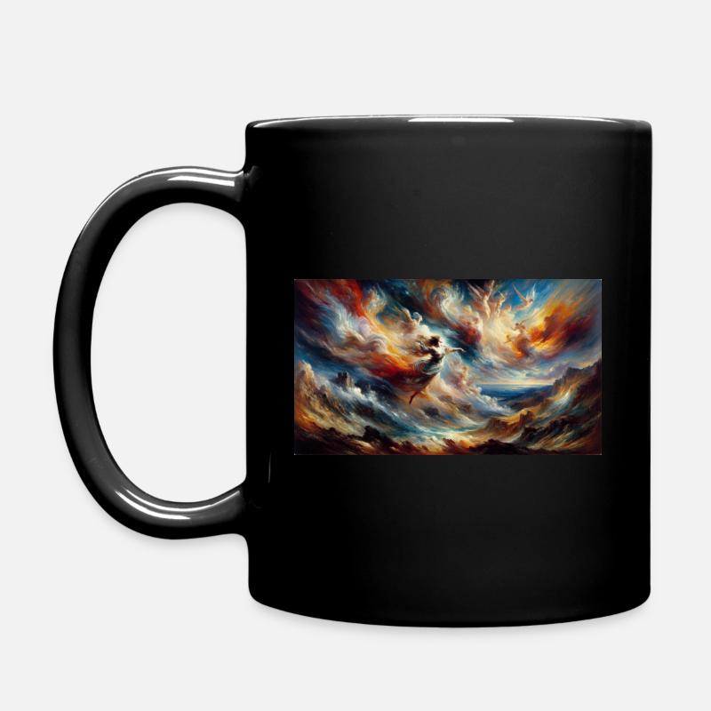 Explosions of Color and Emotion: A Dramatic Ode - Full Colour Mug - black