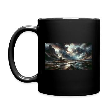 Majestic Expression of Passion and Turmoil - Full Colour Mug - black - Left