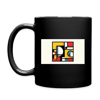 « L’harmonie dans les couleurs primaires : un résumé - Mug uni - noir - Gauche