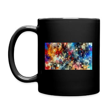 Urbanes Chaos - Tasse einfarbig - Schwarz - Links