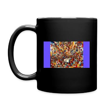 Urban Collage - Full Colour Mug - black - Left