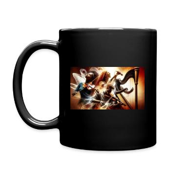 "Melodies of Emotion: Uniting Hearts through the - Full Colour Mug - black - Left