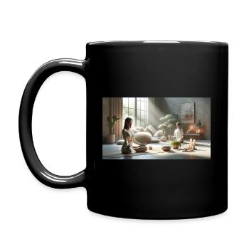 "Harmony Within: Unleashing Clarity and Serenity - Full Colour Mug - black - Left