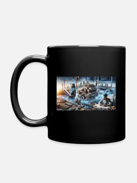 Unleashing the Marvels of Engineering: A World of - Full Colour Mug - black