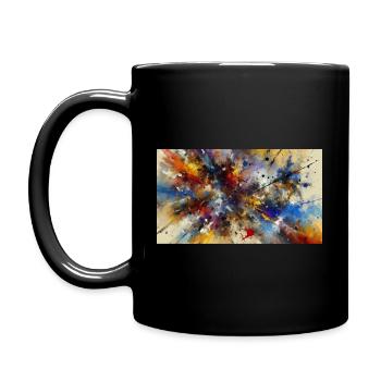 "Urban Beat: A Colorful Chaos of Rhythmic - Full Colour Mug - black - Left