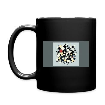 "Transcending Boundaries: A Dynamic Symphony of - Full Colour Mug - black - Left