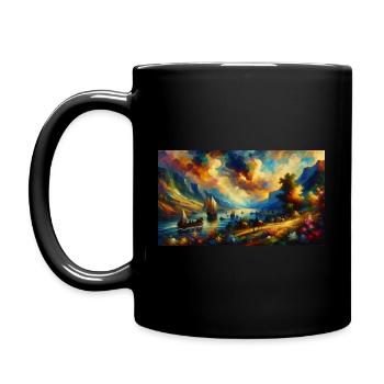 "The Storm of Emotions Unleashed" - Full Colour Mug - black - Left