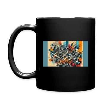 Vibrant Expression: Exploring the World of Punk - Full Colour Mug - black - Left