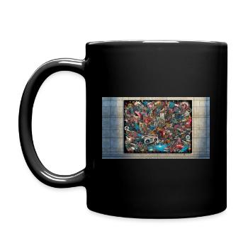 Powerful Rebellion: Punk Art Unleashed - Full Colour Mug - black - Left