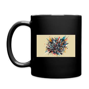 Basquiat Dreamscape - Full Colour Mug - black - Left