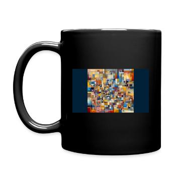 "Dynamic Contrasts: Embracing the Spirit of - Full Colour Mug - black - Left