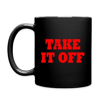 Take it off - Full Colour Mug - black - Left