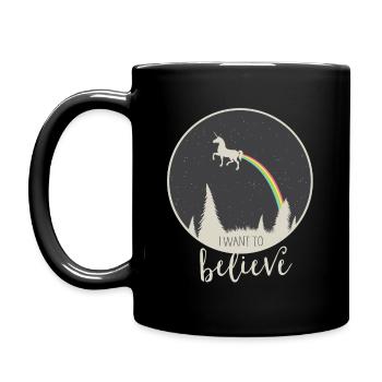 I believe - Full Colour Mug - black - Left