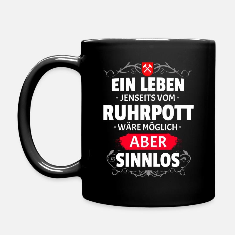 SINNLOS - RUHRPOTT - Tasse einfarbig - Schwarz