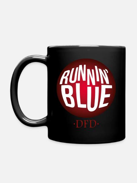 Runnin' Blue - Full Colour Mug - black